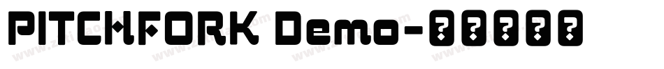 PITCHFORK Demo字体转换